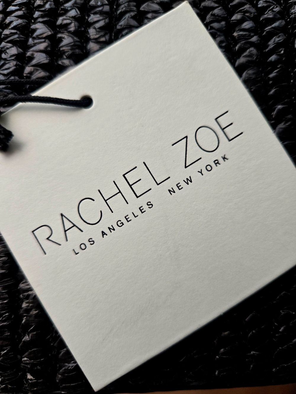 NEW Rachel Zoe Black Shoulder Handbag with Gold Hardware and Bag Charm NWT - Picture 8 of 9